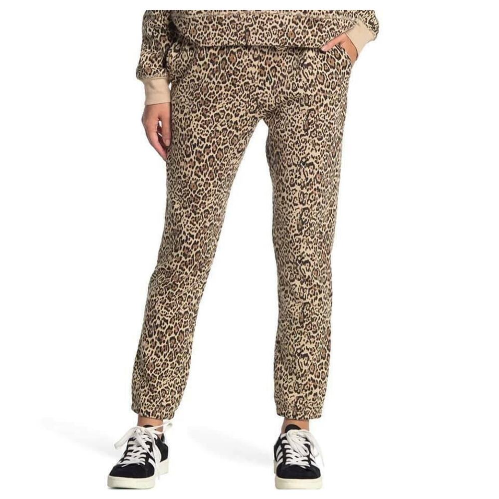 SOCIALITE Printed Joggers In Leopard Size Medium NEW